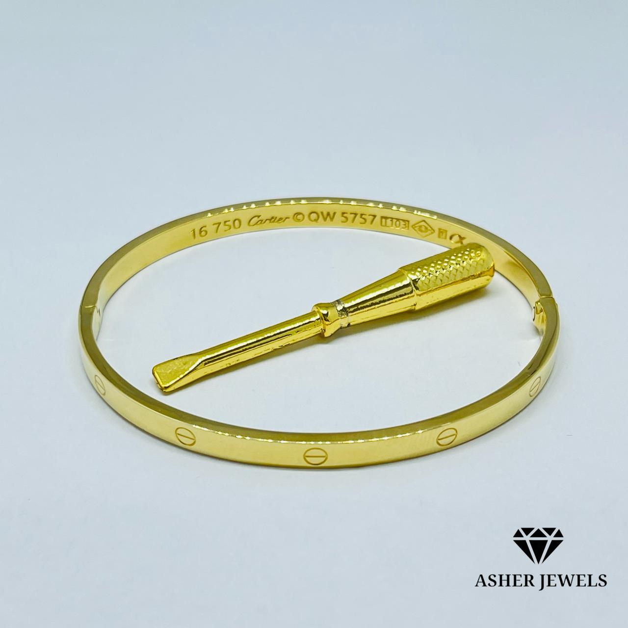 Cartier Bangle (Slim Screw Type)  16cm